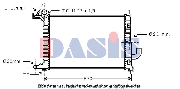 AKS DASIS Radiators, Motora dzesēšanas sistēma 151880N